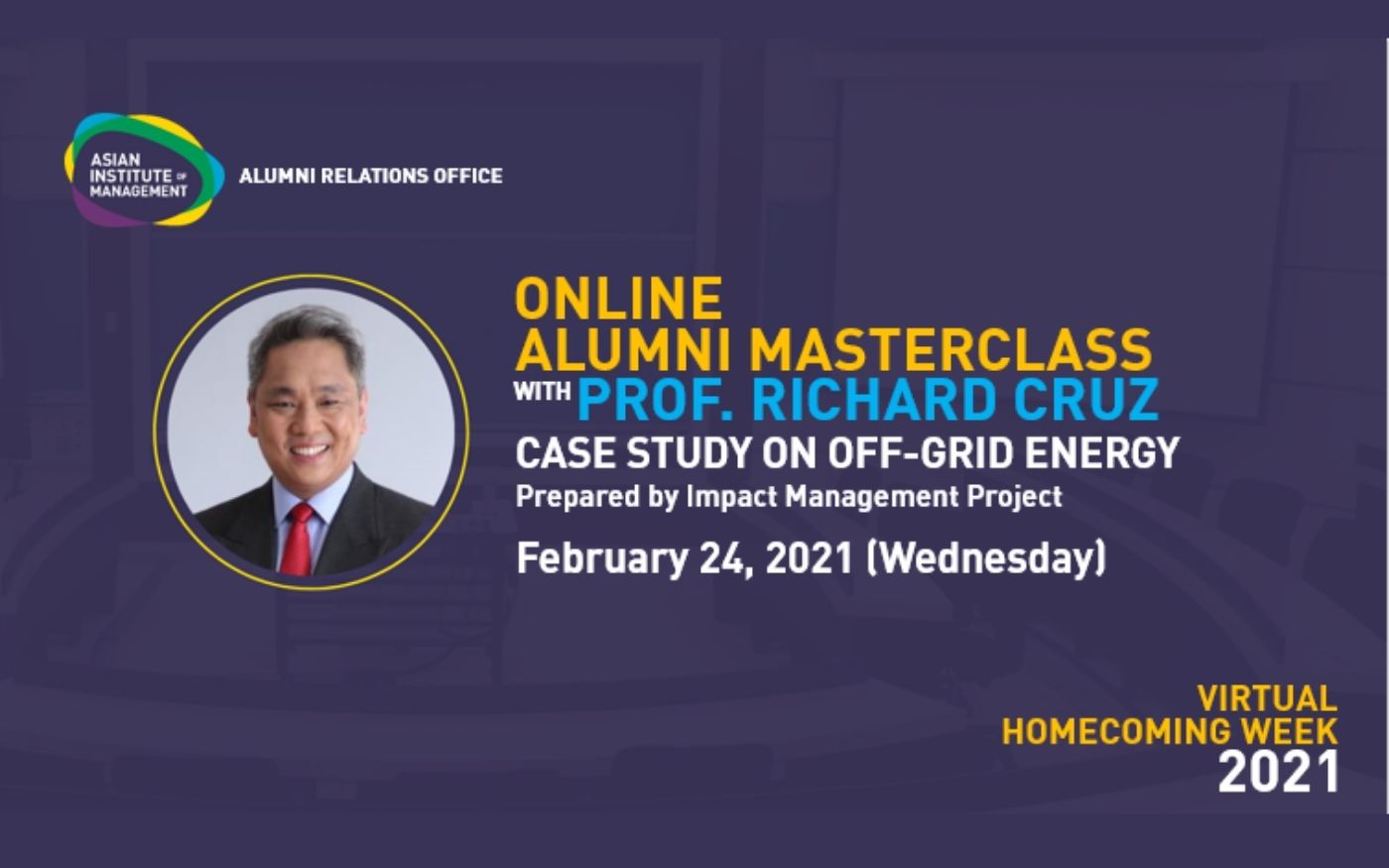 Online Alumni Masterclass with Prof. Richard Cruz