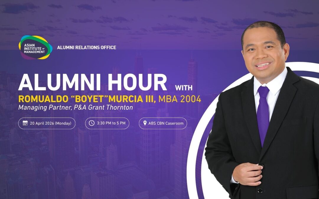 Alumni Hour with Romualdo “Boyet” Murcia III, MBA 2004