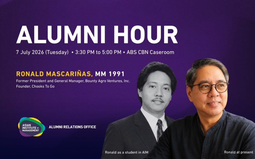 Alumni Hour with Ronald Mascariñas, MM 1991